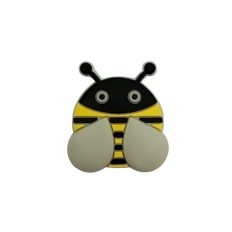 Wholesale 10pcs/pack Drop Glue Bee Silicone Beads